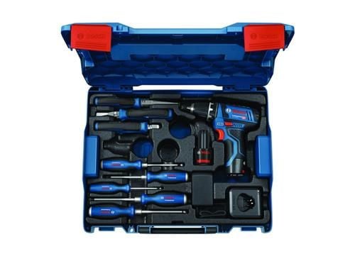 Bosch GSR 12V-15 borrskruvdragare 2x 2,0 Ah, L-Boxx
