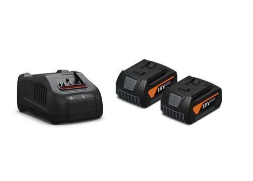 FEIN GBA 18 V 5.0 AH AS battery starter set, Batteri- og ladersett, Lithium-Ion (Li-Ion), 5 Ah, 18 V, Fein, Sort