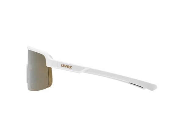 Uvex dyrt, Multisportglasögon, Unisex, Delvis båglösa, Vit, Guld