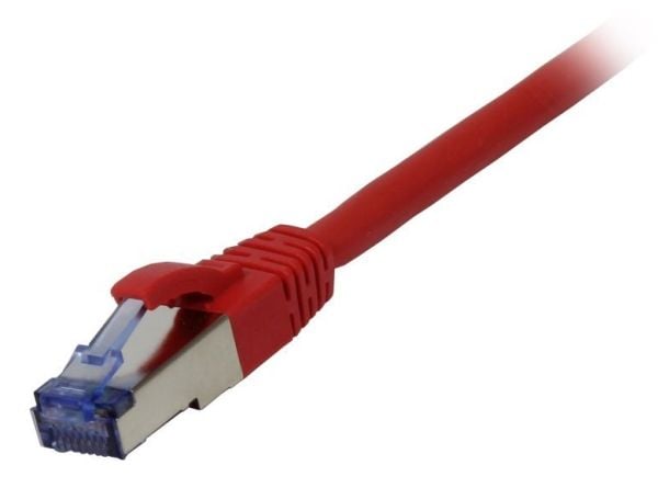 Korkabel RJ45 CAT6A 500Mhz30m rød SSTPSFTP AWG26 LSZH Synergy 21