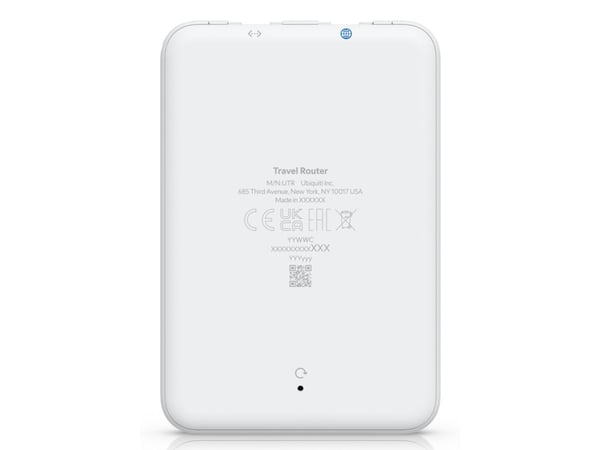 Ubiquiti UniFi UTR, Wi-Fi 5 (802.11ac), Dual-band (2,4 GHz / 5 GHz), Nätverksansluten (Ethernet), Vit, Bärbar router
