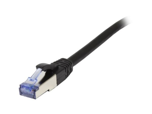 Korkabel RJ45 CAT6A 500 MHz 15 m svart SSTPSFTP AWG27 LSZH Synergy 21