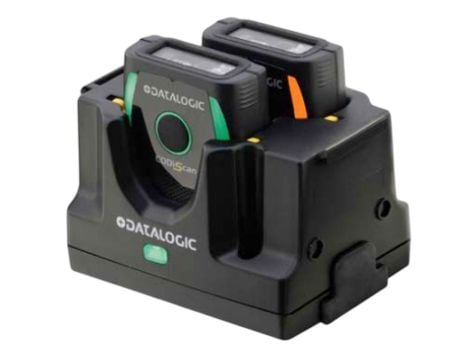 Datalogic - Ladestasjon for strekkodeskanner - modulær, opptil 3 moduler, krever strømforsyning 5 V DC og strømledning 2-pinner - utgangskontakter: 2