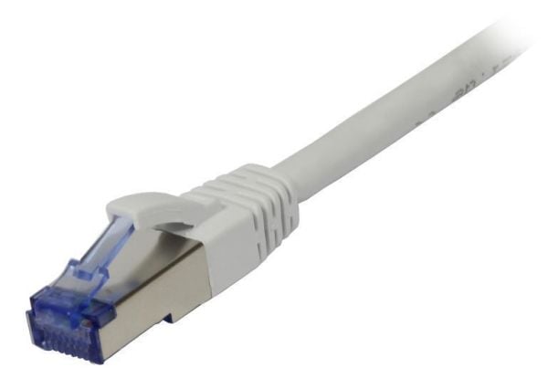 Patchkabel RJ45 CAT6A 500Mhz 10m hvit SSTPSFTP AWG26 LSZH Synergy 21