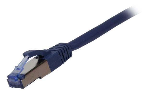 Patchkabel RJ45 CAT6A 500Mhz 15m blau SSTPSFTP AWG26 LSZH Synergy 21