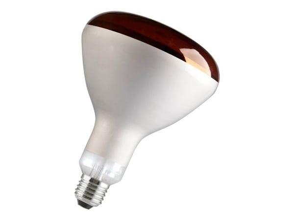 Philips - Infrarødt glødelampesøkelys - form: BR125 - E27 - 150 W - rød