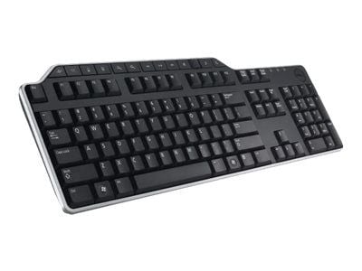 DELL KB522, Täysikokoinen (100 %), Langallinen, USB, Kalvokytkin, QWERTY, Musta