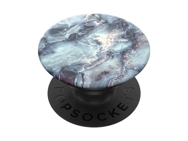 PopSockets Swappable PopGrip - Fingergrep/stativ for mobiltelefon - marmorblå