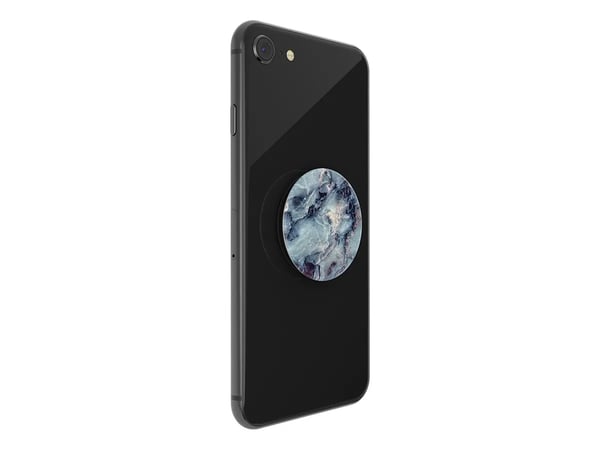 PopSockets Swappable PopGrip - Fingergrep/stativ for mobiltelefon - marmorblå