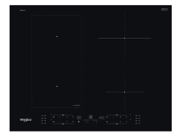Whirlpool induktionshäll WLB 4265BF/IXL inbyggd
