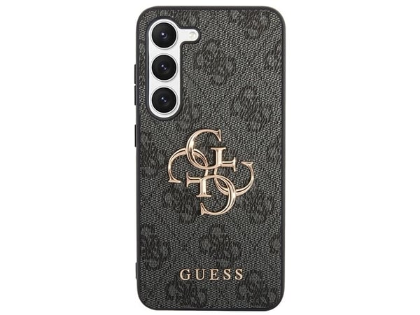 Guess GUHCS23S4GMGGR S23 S911 harmaa/harmaa kovakotelo 4G iso metallilogo