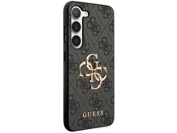 Guess GUHCS23S4GMGGR S23 S911 harmaa/harmaa kovakotelo 4G iso metallilogo