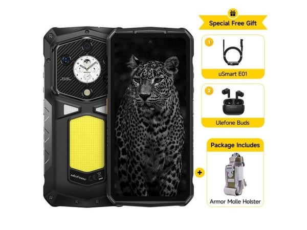 Ulefone Armor 29 Ultra, 16,9 cm (6.67"), 1080 x 2400 piksler, 16 GB, 50 MP, Android 15, Svart