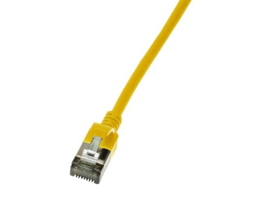 LogiLink Slim U/FTP, 5 m, Cat6a, U/FTP (STP), RJ-45, RJ-45, Gult