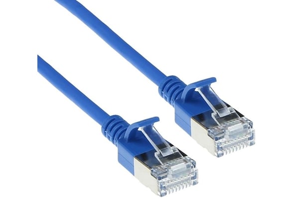 ACT Blue CAT6A slim patchkabel U/FTP LSZH 5 meter RJ45 (DC7605)
