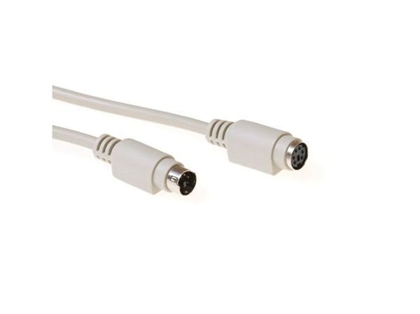 ACT AK3230 1,8 m 6-p Mini-DIN til 6-p Mini-DIN elfenben PS/2-kabel (AK3230)