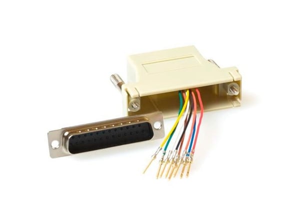 ACT modulær adapter D-sub/RJ-12 25-Sub-D RJ-45 grå kabelgrensesnitt/adapter (TD25M8)