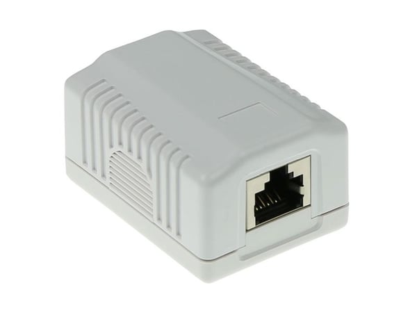 ACT Surface mounted box shielded 1 ports CAT6A. Type: CAT6A Wall mountbox c6a 1p shielded (FA7005)