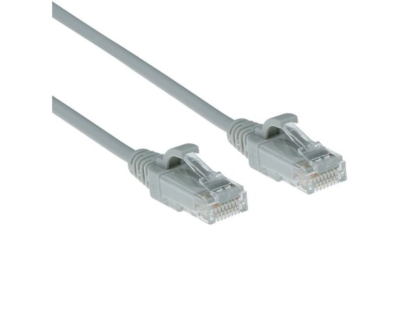 ACT grå 7 m LSZH U/UTP CAT6 datacenter slimline patchkabel snagless med RJ45-kontakter (DC9007)