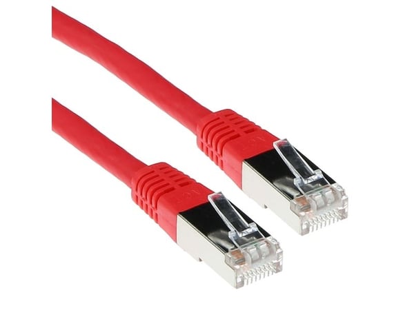Röd 25 m LSZH SFTP CAT6 patchkabel med RJ45-kontakter