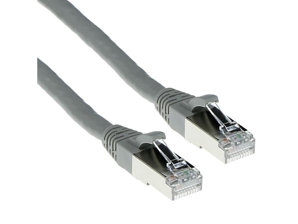 ACT grå patchkabel 30 meter LSZH SFTP CAT6A snagless med RJ45-anslutningar