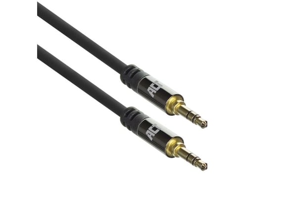 ACT 3 m høykvalitets stereolydkabel 3,5 mm jack hann til hann