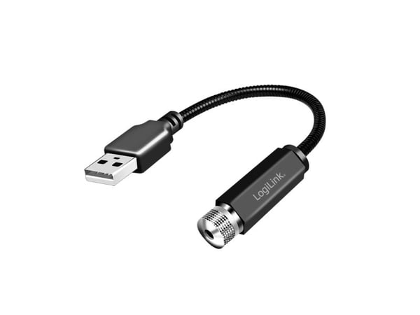 LogiLink USB-A LED Starlight 6 lysmønstre med fleksibel hals