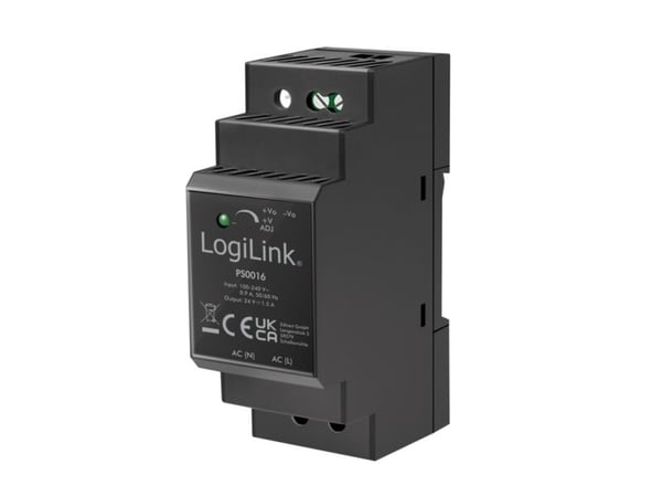 LogiLink DIN Rail Power Supply 36 W / 24 V