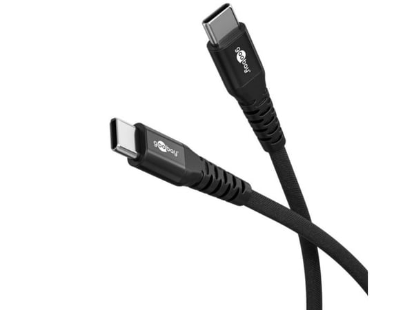 Goobay 73954, 2 m, USB C, USB C, USB 2.0, 0,48 Gbit/s, Svart