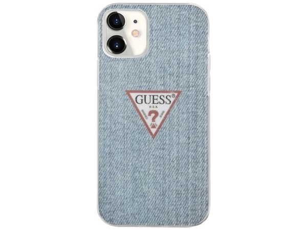 Guess GUHCP12SPCUJULLB iPhone 12 mini 5.4 sininen/vaaleansininen kova kotelo Jeans-mallisto
