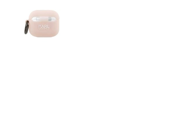 Karl Lagerfeld KLA3RUNCHP AirPods 3:n suojus różowy/pink silikoni Choupette Head 3D:n päähän