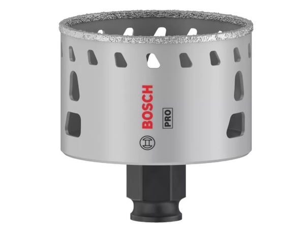 Bosch 2 608 901 566, Single/enkelt, Drill, Soft Keramiske veggflis, Stein, Flis, Svart, Grå, Sekskanttange, 4 cm