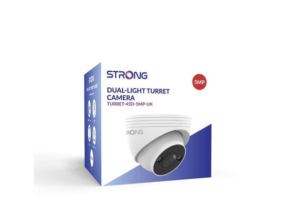 Strong TUR05DL0-P - Nettverksovervåkingskamera - lite tårn - farge (Dag og natt) - 5 MP - lyd - Ethernet 10Base-T/100Base-T - H.265+ - DC 12 V / 48...