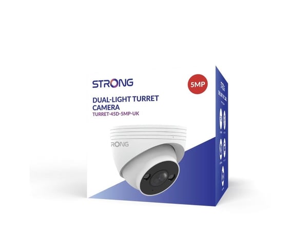 Strong TUR05DL0-P - Nettverksovervåkingskamera - lite tårn - farge (Dag og natt) - 5 MP - lyd - Ethernet 10Base-T/100Base-T - H.265+ - DC 12 V / 48...