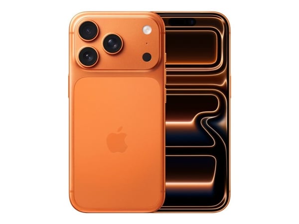 Apple iPhone 17 Pro - 5G smarttelefon - dual-SIM / Internt minne 256 GB - OLED-skjerm - 6,3" - 2622 x 1206 piksler (120 Hz) - 3x bakkamera 48 MP, 4...