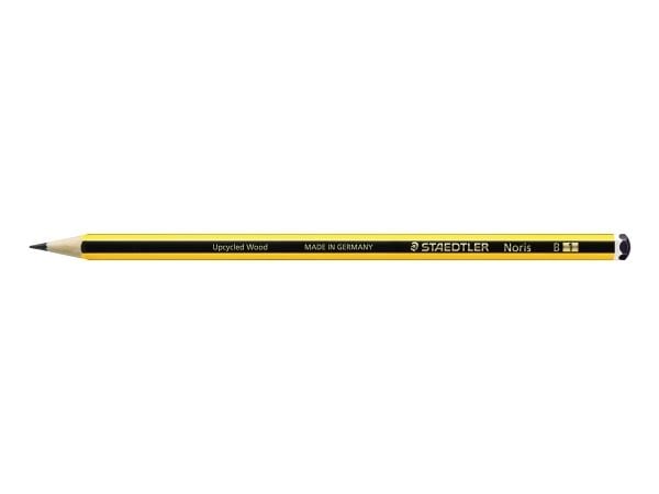 Staedtler Noris, B, Svart, Gul, PEFC, 2 mm, 12 styck, Tyskland