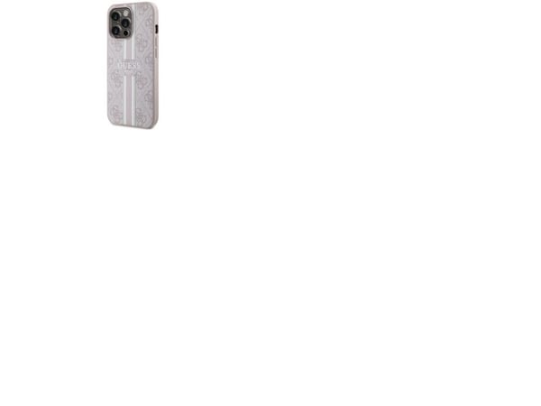 Guess GUHMP13XP4RPSP iPhone 13 Pro Max 6,7" rosa/rosa hårdskal 4G tryckta ränder MagSafe