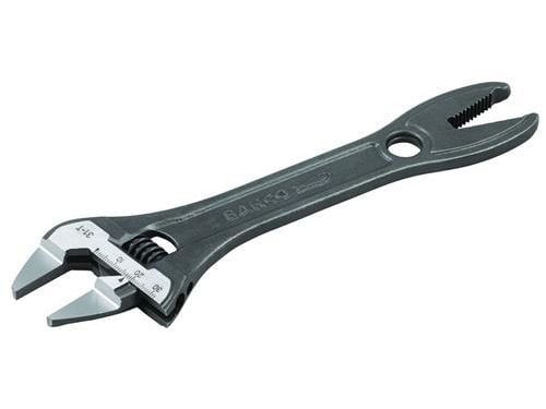 Bahco skiftnyckel 8" - räfflade smala backar och extra stor käftöppning