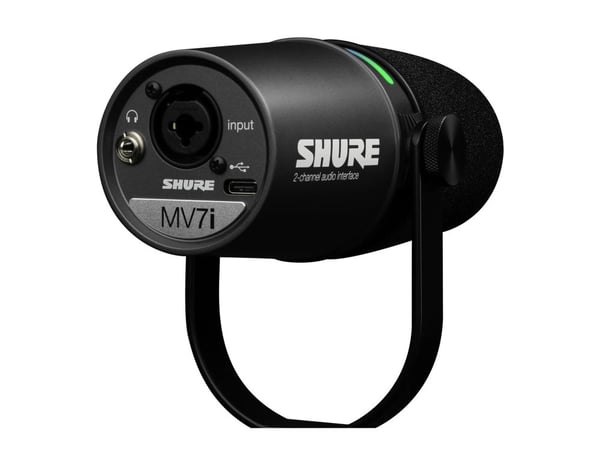 Shure MV7I mikrofon svart studiomikrofon