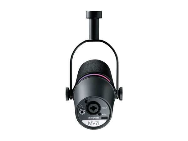 Shure MV7I mikrofon svart studiomikrofon