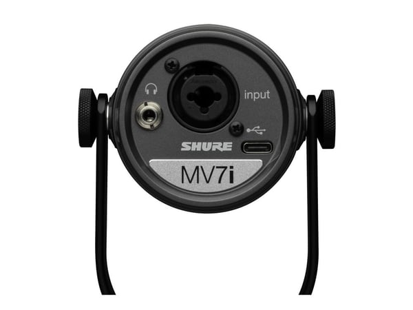 Shure MV7I mikrofon svart studiomikrofon