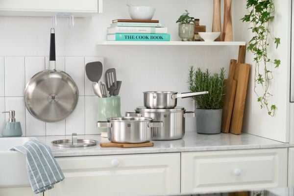 ZWILLING Pure Kastrull & stekpanna set, 5-st, 18/10 Rostfritt stål