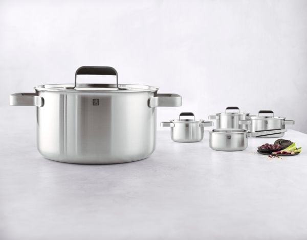 ZWILLING Pure Kastrull & stekpanna set, 5-st, 18/10 Rostfritt stål