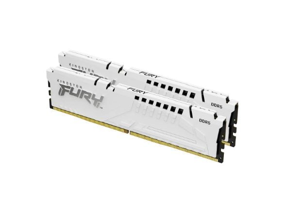 Kingston Technology FURY Beast 32 Gt 6000 MT/s DDR5 CL30 DIMM (2 kpl:n pakkaus) , valkoinen, EXPO, 32 GB, 2 x 16 GB, DDR5, 288-pin DIMM, Valkoinen