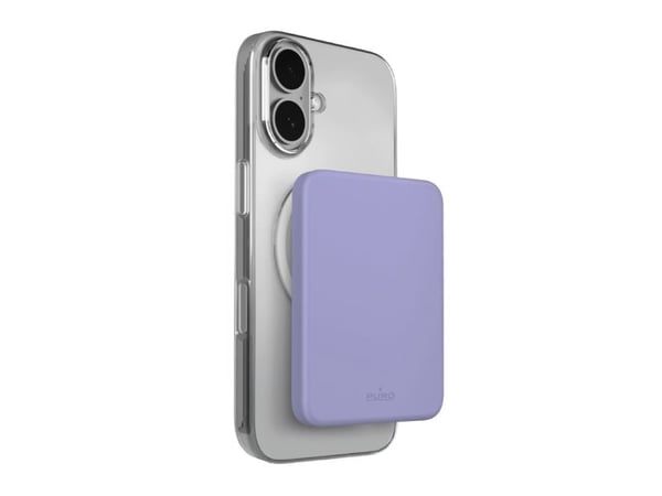 PURO Mini Power Mag, 4200 mAh, Lithium Polymer (LiPo), Trådløs lading, Lavender