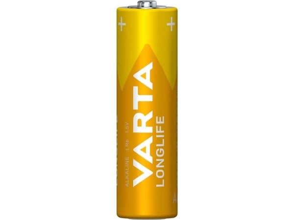 Varta Longlife AA, Engangsbatteri, AA, Alkalinsk, 1,5 V, 4 stykker, 1,5 V