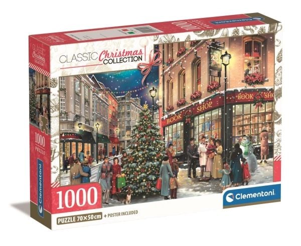 Clementoni Puslespil HQC A Christmas Stroll, 1000 brikker