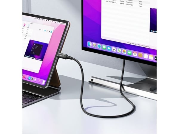 Acefast C1 videokabel USB-C / HDMI 4K 60Hz HDR 1,8 m - sort