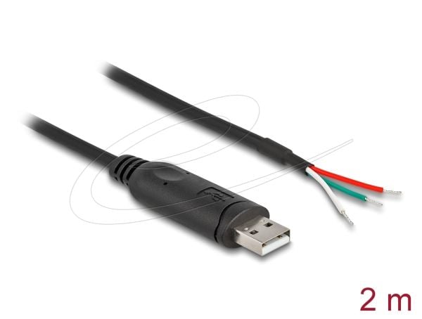 Delock - USB/seriell adapter - USB 2.0 - RS-485, Modbus - seriell RS-485 - svart