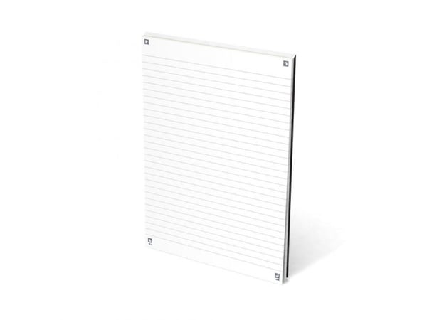 Notesblok OXFORD Office Essentials, sort, toplimet A4, linjeret